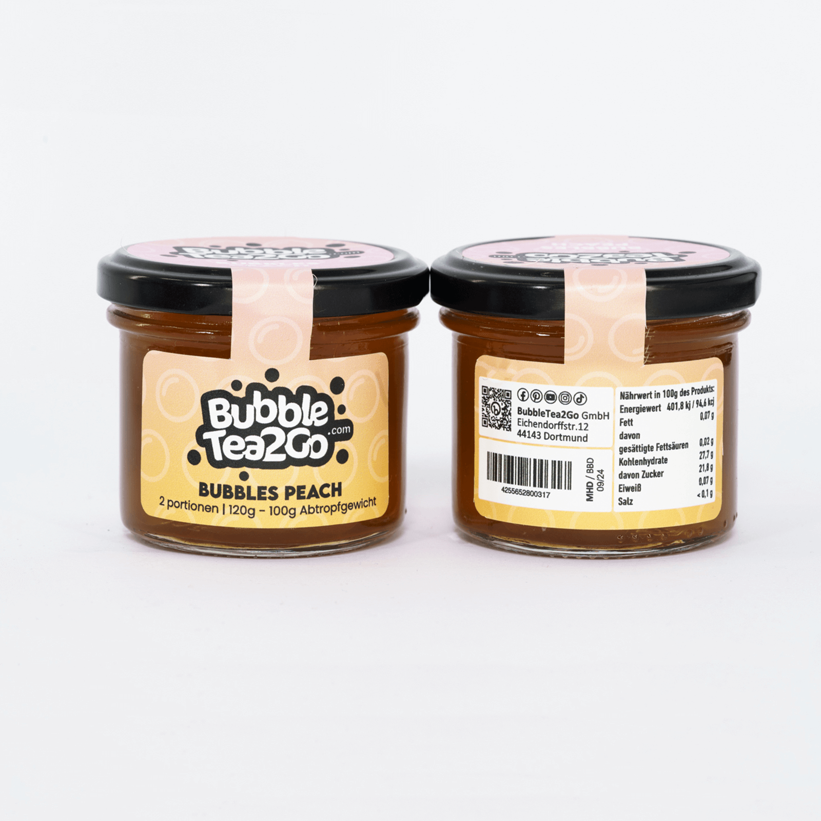 Bubbles - Peach 2 portions (120g)