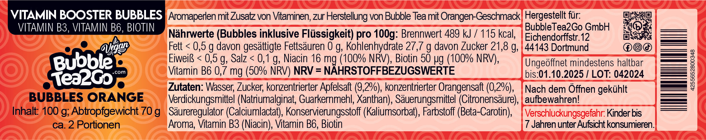 Bubbles - Orange 2 servings (120g)