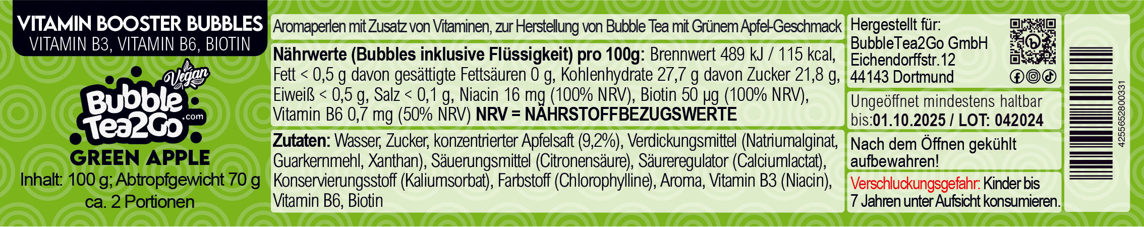 Bubbles - Kiwi 2 servings (120g)