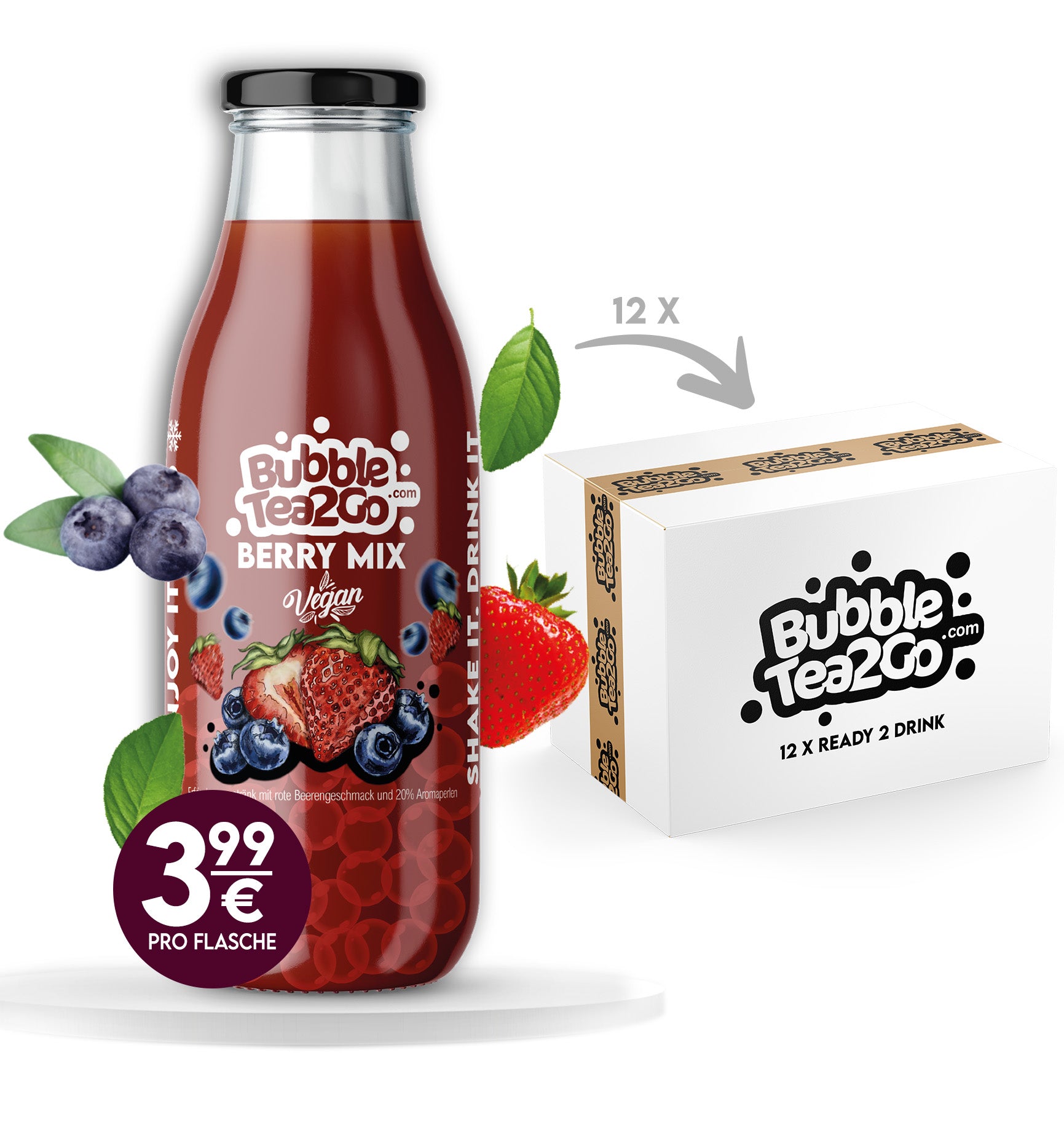 Ready To Drink Berry Mix - 12x 0,3L Flaschen